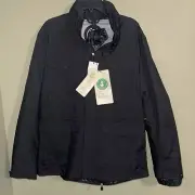 Save The Duck Men’s Fabian Rain/Wind Coat 2 In 1 With Removable Puffer Medium