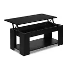 Coffee Table Lift-top Coffee Table Black Artiss