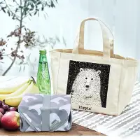 在飛比找Yahoo!奇摩拍賣優惠-【寶貝日雜包】日本雜誌附錄 kippis 北極熊帆布手提袋+