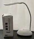 Bright LED Desk Lamp 100 Lumens, Flexible Foldable Battery Operated, White