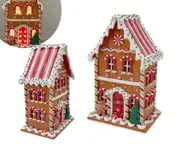 bulk 2 Christmas Mr Gingerbread House Led 19x31cm