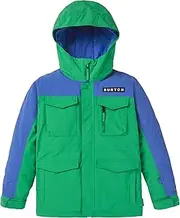 [Burton] Boys' Standard Covert 2L Jacket, Clover Green/Amparo Blue, X-Large