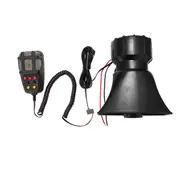 Tone Sound Car Emergency Siren Car Siren Horn Mic PA Speaker System Emergency Amplifier Hooter 12V 80W 200dB