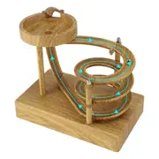 Wannian Exercise Machine, Non-Stop Rolling Ball Tabletop Toy for Everyone, Scientific Physics Tool Brown