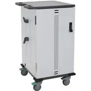 Ergotron YES30 Charging Cart - 3 Shelf - 27.22 kg Capacity - 4 Casters - 101.60 mm Caster Size - Wood, Thermoplastic, Laminate, Steel - 590 mm Width