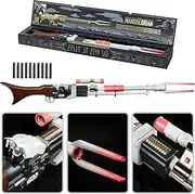 STAR WARS - Nerf - Amban Phase-Pulse Blaster - 50" Long (1.27m) - Lights and Sounds - 10 Nerf Elite Darts - Inspired by The Mandalorian TV Series - Toys for Kids - Boys and Girls - F2901 - Ages 8+