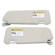 LABLT Sun Visor For Mazda 3 2010-2013 Driver and Passenger Gray W/ Mirror