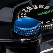(2 Pack) PIBIETTN Camera Shutter Button, Copper Soft Shutter Release Button Blue
