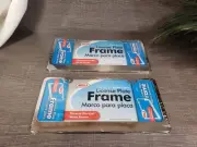 SET OF 2 Bell Chrome Die Cast Metal License Plate Frame CORROSION RESISTANT