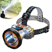 LED Headlamp Rechargeable Headlight Zoomable Head Torch Lamp Flashlights 1pcs