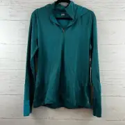 Mondetta Teal Long Sleeve Pullover Quarter Zip Jacket NWT Size L