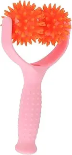 Healeved Massage Roller Neck Massagers Body Acupoint Massager Massage Roller with Handle Spiky Massage Roller Muscle Relaxer Trigger Point Back Massager Massage Roller Rod Pink Yoga Ball