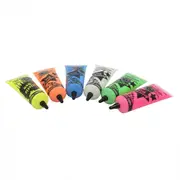 50ml Hypnotic Glow In The Dark Fabric Paint With Free Blacklight - Set of 6