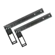 2pcs Woodworking Square Ruler for Precise Measuring,Square Ruler for 45/908612