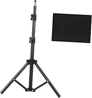 Kisangel Adjustable Projector Stand Tripod Versatile Laptop Shelf with Tray for Presentations Live Streaming Home Theater Durable Construction Easy Installation