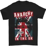 ANARCHY IN THE UK PUNK 音樂搖滾男士 T 恤 100% 棉