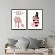 Vogue Girl 2 sets B Canvas Print
