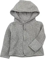 HonestBaby Snap-Front Hooded Jackets, Side-Snap Top, Hoodies in Cozy 100% Organic Cotton Infant Baby Boys, Girls, Unisex