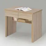 HOMELIKE 簡約二抽書桌-橡木色 工作桌 辦公桌 電腦桌 書桌 專人配送安裝