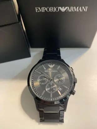 EMPORIO ARMANI 亞曼尼 三眼中性錶(AR2453)二手