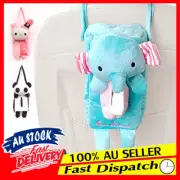 Tissue Box Cartoon Paper Storage Car Decor Animal Napkin Cover Holder Hanging