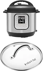 Instant Pot Duo 7-in-1 Multicooker, 5.7L Pressure Cooker + [FREE] Glass Lid