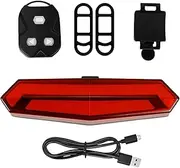 Remote Bicycles Tail Light Turn Signals | Remote Control Wireless Waterproof Rechargeable Rear Lights - 5 Modes Ultra Bright Safety Warning Turn Lamp for Commuting Riding