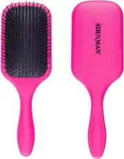 Denman Tangle Tamer Ultra (Pink) Detangling Paddle Brush for Curly Hair and B...