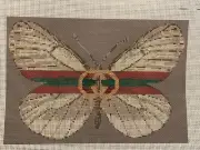 HP NEEDLEPOINT CANVAS KIT- MIMI IN STITCHES - DESIGNER INSPIRED BUTTERFLY - 13 M