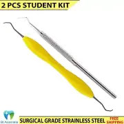 Dental Probe Fig No. 9 Explore Micro Sickel Scaler Calculus Remover Instruments