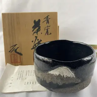 日本富士山抹茶碗 盒子陶歷好像不是原配