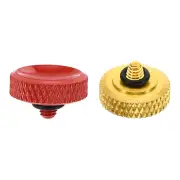 Camera Shutter Button 2pcs Shutter Release Button Carved, Red Golden