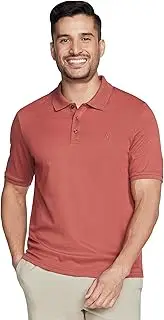 [Skechers] Men's Off Duty Polo, Barn Red/Andorra, M
