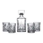 Royal Doulton Square Spirit Crystalline Decanter 5pcs Set | Decanter & 4 Tum