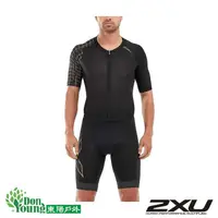 在飛比找蝦皮商城優惠-【2XU】男 連身高階全拉式三鐵衣 黑/金 2XMT5516