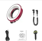 Roarrter Direct Broadcasting Room Background RGB Light Fill Light 1200LM Ring Diving Fill Light Red