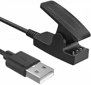 USB Charging Charger Cable Clip Compatible with Garmin Forerunner 35 230 235 630 645 735XT & Garmin Vivomove HR/Approach S6 S20 G10