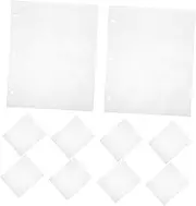 HORIALENCE 10pcs Transparent Inner Pages for Card Binder Flexible Baseball Card Sleeves Clear Protectors Easy Replacement and Organization