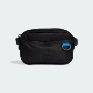 【adidas 愛迪達】腰包 斜背包 運動包 三葉草 SPORT WAISTBAG OR 黑 IU0176