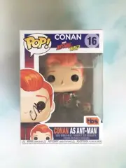 SDCC 2018 Funko Pop Conan Ant-man signed
