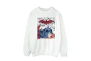 DC Comics Mens Batman Comic Strip Sweatshirt (White) (XXL)