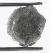 8.42 CT Real Natural Rough Loose Diamond, Uncut Gemstone, Raw Gray Diamond 11 mm