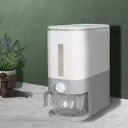 Toque Rice Cereal Dispenser Auto Grain Container Box Food Storage Case 12L Grey