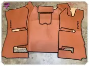SCANIA STREAMLINE SET OF FLOOR MATS WITH EMBROIDERY LIGHT BROWN / BLACK