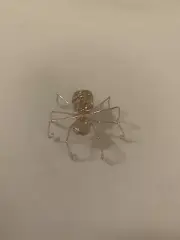 Handmade Beaded Wire 1 inch PINK SPIDER Halloween Christmas Decoration