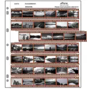 100Sheets 135 35mm Acid-free Archival Storage Pages Sleeves Slide Film Negative