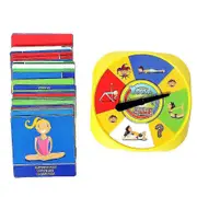 Yoga Spinner Game For Kids & Parents, Interactive Exercise Cards For Early Development And Physical