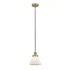 Innovations Edison Cone 8" 1 Light Mini Pendant, BB/FR - 616-1PH-BB-G41