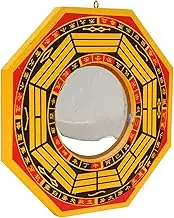 Bagua Mirror Feng Shui Housewarming Wood Metal Chinese Protection Decoration