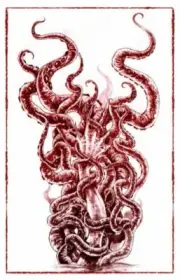 Art Print, Depression Self Doubt Tentacles Artwork, Dark Scary Creepy Art Print